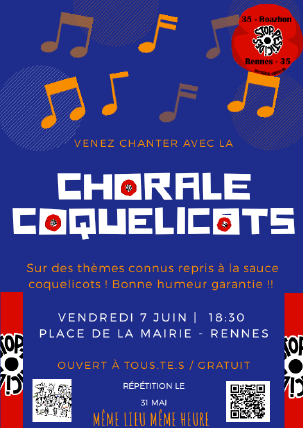livret de la Chorale des Coquelicots du 35